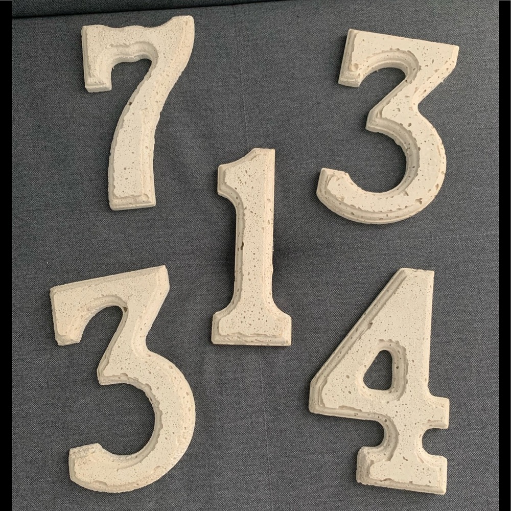 Customized Stone Numerals